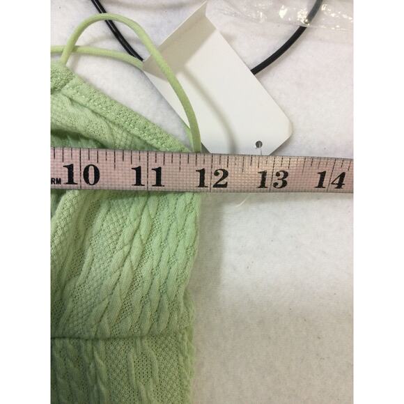 ULTRA FLIRT SZ S sage green 2pc juniors knit bodycon mini dress NWT B61 - Picture 8 of 14